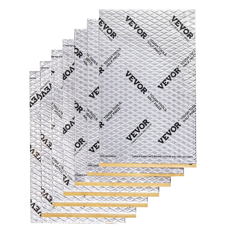 Auton butyylinen äänieristysmatto 2 mm 3,3 m² timanttikuviollinen alumiinipinta