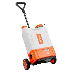 Akkukäyttöinen reppuruisku 15 l muovisäiliöllä säädettävä 0–94 PSI puutarhan ruiskutukseen