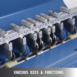 Sähköinen metallinen paperin nuuttauskone 520 mm kolmitoiminen säädettävä nuuttaussyvyys