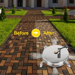 Pintapesuri 304-ruostumatonta terästä 18-tuumainen 1/4 tuuman pikalukitusliittimet kaksoispyörivä varsi