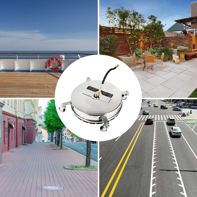 Pintapesuri 304-ruostumatonta terästä 18-tuumainen 1/4 tuuman pikalukitusliittimet kaksoispyörivä varsi