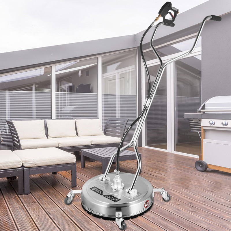 Pyörivä pintapesuri 304-ruostumattomasta teräksestä 21-tuumainen 4000 psi 3 suutinta