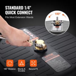 Pintapesuri painepesuriin 38,1 cm PP-muovi 4000 psi 1,6 cm pikaliitäntä 2 jatkovartta