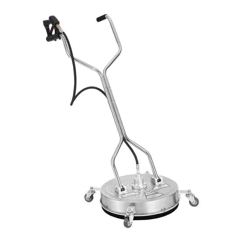 Painepesurin pintapesuri 50,8 senttimetriä ruostumaton teräs maksimipaine 4500 pyörillä ja kädensijoilla