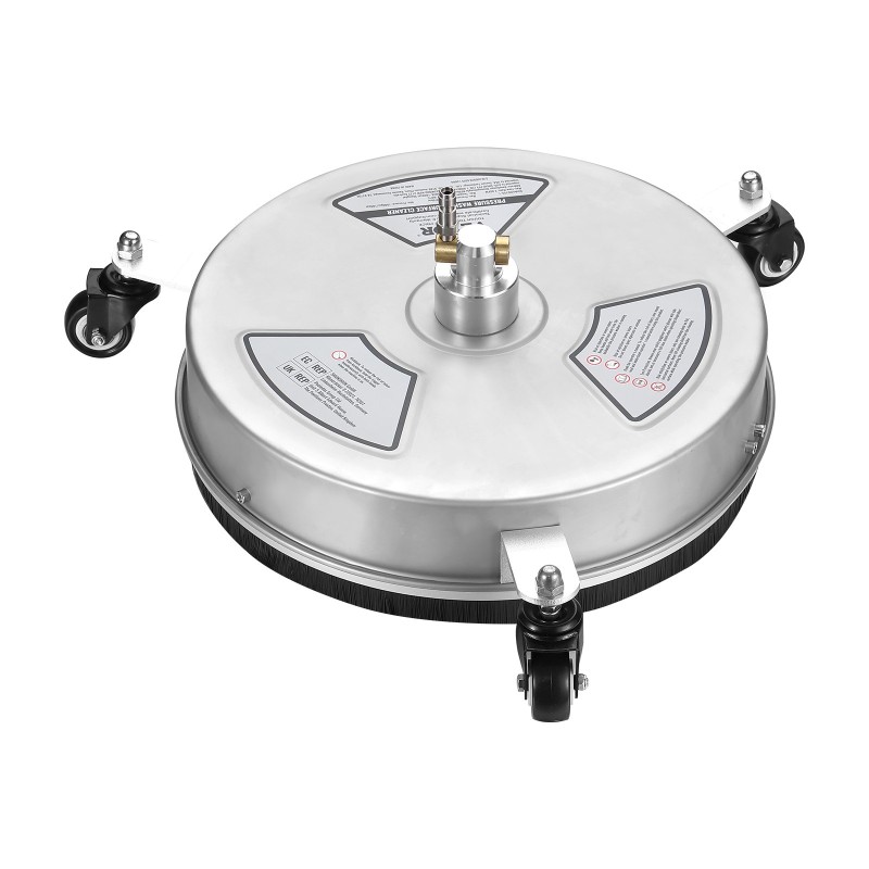 Painepesurin tasopintapesuri ruostumattomasta teräksestä 380 mm pyörillä 4000 psi 1,6 cm pikaliittimellä