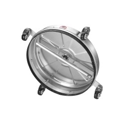 Painepesurin pintapesuri ruostumatonta terästä kahdeksantoista tuumaa pyörillä