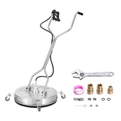 Painepesurin pinta ja betonipuhdistin 61 cm ruostumaton teräs 4000 psi pyörillä