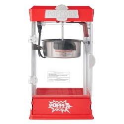 Popcorn-kone pöytämalli 480W 4 unssin kattila 1,5 gallonaa erässä punainen