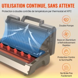 Tyhjiöpakkauskone ruostumatonta terästä 2,5 mm tiivistys 30 cm tiivistyspituus 90 kPa pusseilla