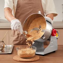 Sähköinen viljamylly 3400 watin 2000 gramman ruostumaton teräs mausteille ja kahville