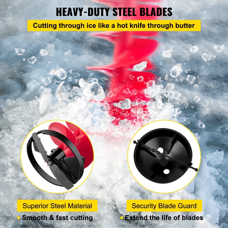 Jääkaira nailonrunko alumiinivarsi 20 cm halkaisija 99 cm pituus jatkovarsi 30 cm