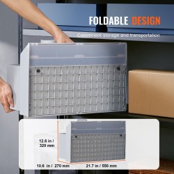 Kaksituulettiminen taitettava kannettava ruiskumaalauskotelo kolmella LED-valolla ja 170 cm poistoletkulla