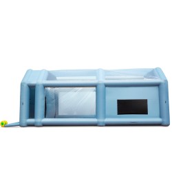 Ilmatäytteinen maalausteltta 210D oxfordkangas 8 x 4 5 x 3 3 m kahdella puhaltimella