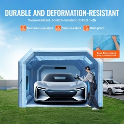 Ilmatäytteinen maalausteltta 8 x 4,5 x 3 m Oxford-kangas ilmansuodattimella