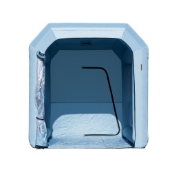 Puhallettava maalausteltta Oxford kangasta 3 x 2 5 x 2 5 m moottoripyörille 550 W