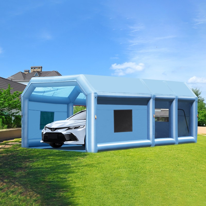 Ilmatäytteinen maalausteltta Oxford-kangas 7 x 4 x 2,75 m kaksikerroksisella suodatuksella