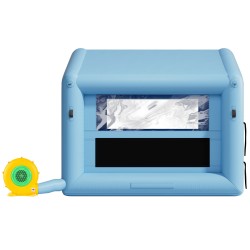 Täytettävä maalausteltta 3 x 2 5 x 2 5 m Oxford kangas 550W puhallin ilmansuodatus