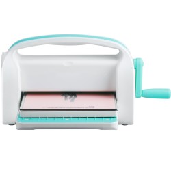 Käsikäyttöinen stanssaus ja kohokuviointikone 226 mm aukolla taittuva kantokahva yhteensopiva vakiokokoisille stansseille