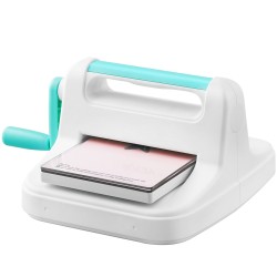 Käsikäyttöinen stanssaus ja kohokuviointikone 160 mm aukolla kampikahvalla korttiaskarteluun