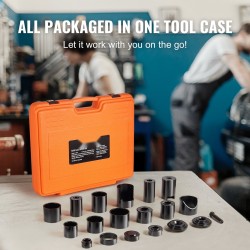 Kuulanivelen puristinsarja 21-osainen hiiliteräs soveltuu kaksivetoihin ja nelivetoihin