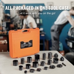 Pallonivelpuristinsarja 23-osainen hiiliteräksinen lämpökäsitelty sopii kaksivetoisille ja nelivetoisille autoille