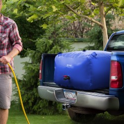 Taitettava PVC vesisäiliö 400 L 1000D 0,9 mm sadeveden varastointiin