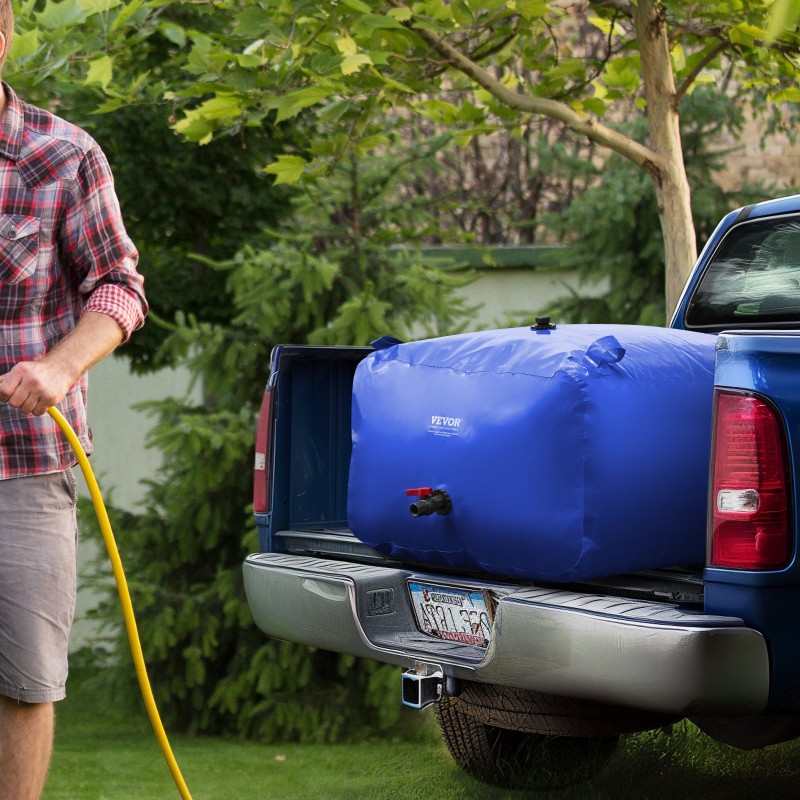 Taitettava PVC vesisäiliö 400 L 1000D 0,9 mm sadeveden varastointiin