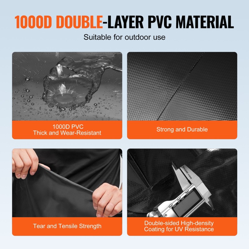 PVC vesisäiliö 240 l 1000D taitettava sadeveden keräykseen