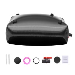 Taitettava vesipussi 330 l PVC-materiaali 1,2 mm sadeveden keräykseen
