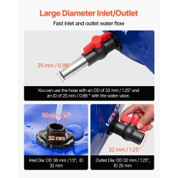 Taittuva vesisäiliö 540 l 1000D PVC materiaali puutarha retkeily matkailuauto