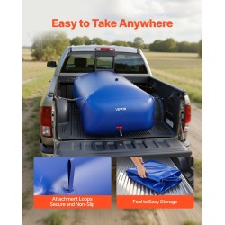 Pussimallinen PVC-muovinen vesipussi 1000 l taitettava vuototiivis ulkokäyttöön