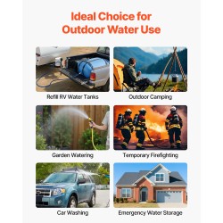 Pussimallinen taittuva TPU vesisäiliö 132 l kulutuskestävä retkeilyyn