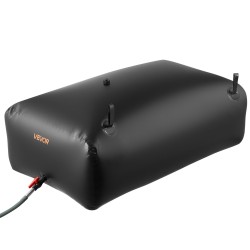 Pussimallinen vesisäiliö PVC muovinen 540 l taitettava vuototiivis musta