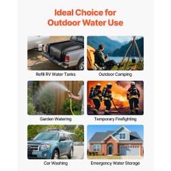 Pussimallinen vesisäiliö PVC-muovinen 540 l taitettava vuototiivis musta