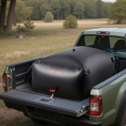 Pussimallinen vesisäiliö PVC-muovinen 540 l taitettava vuototiivis musta