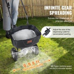 Työntölevitin 20 l säiliöllä hiiliteräsrunko 8 tuuman kumipyörillä