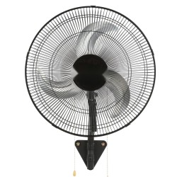 Seinäkiinnitteinen täysmetallinen tuuletin 44 senttimetrin 3 nopeutta musta kotiin ja teollisuuteen