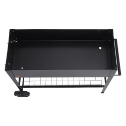 Kasvatuslaatikko korotettu galvanoitu teräs jaloilla ulkokäyttöön 108×49,5×80 cm