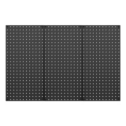 Reiälliset teräspaneelit 609 x 305 mm 3 kpl jauhemaalattu musta