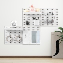 Muovinen reikätaulusarja 280 x 280 mm 4 paneelia valkoinen