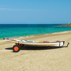 Veneen trailerisiirrin hiiliteräs 190 kg säädettävä aisa 15,7 tuuman ilmakumirenkaat