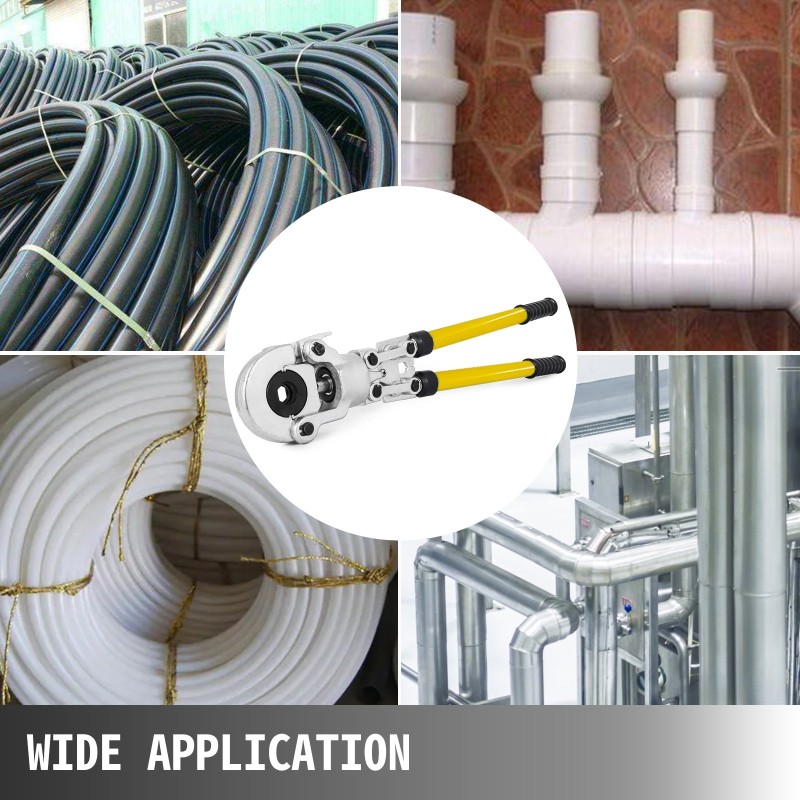 Käsikäyttöinen putkipuristin halkaisija 12–32 mm 8 vaihdettavaa leukaa 360 astetta kääntyvä pää