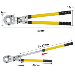 Käsikäyttöinen putkipuristin halkaisija 12–32 mm 8 vaihdettavaa leukaa 360 astetta kääntyvä pää