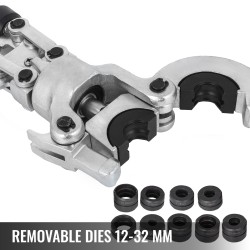 Hydrauliset puristuspihdit 6 tonnia leuat 12–28 mm ja 16–32 mm