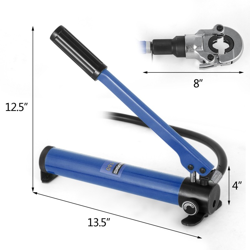 Hydraulinen puristuspihdi 6 tonnin puristusvoima putkikoot 16–32 mm PEX PB PPR PE