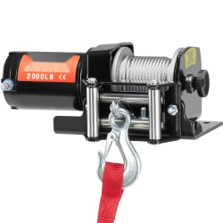 Sähkövinssi ATV ja UTV 907 kg 12V teräsvaijeri IP55 johdollinen kaukosäädin