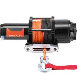 Sähkövinssi 12 voltin 2041 kg vetokyky synteettinen köysi IP55 mönkijään