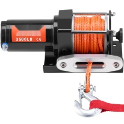 Sähkövinssi ATV ja UTV 12V 1588 kg synteettinen köysi roiskesuojaus johdollinen kauko ohjain