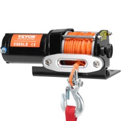 Sähkövinssi ATV ja UTV 12V 1588 kg synteettinen köysi roiskesuojaus johdollinen kauko-ohjain