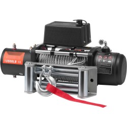 Sähkövinssi 12 V tasavirta 6 6 hv 6123 kg vetokyky teräsvaijerilla IP55 suojaus